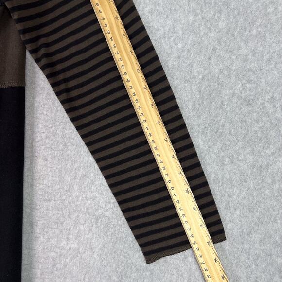 Iridium Color Block Reversible Pima Cotton Cowl Neck Long Sleeve Tunic Size XS - Picture 9 of 11